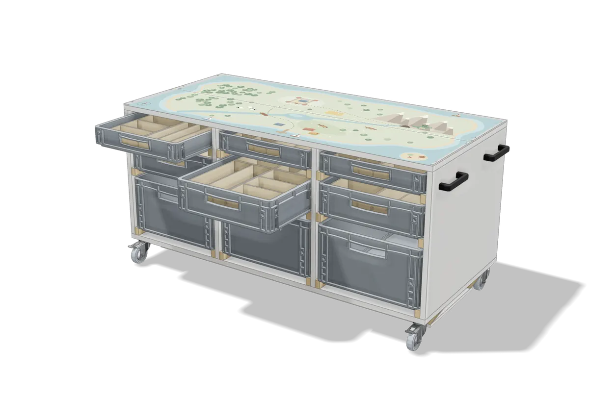 RACK PLAY mit Druck-Top Inselabenteuer