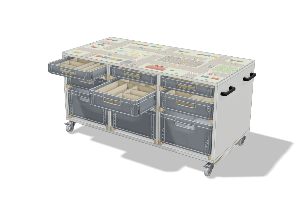 RACK PLAY mit Druck-Top Kleinstadt